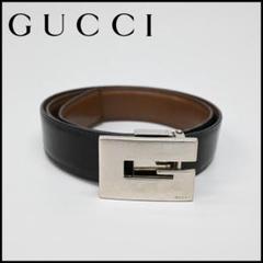 46097★年 GUCCI グッチ ベルトブラック レザー