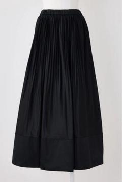 極美品♡23年　エンフォルド　エラスティック　スカート　ロング　マキシ丈　グレー 極美品♡23年エンフォルドエラスティックスカートロングマキシ丈
