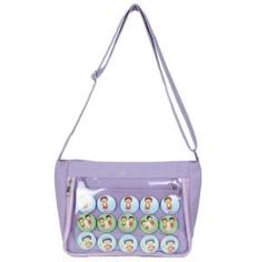 【大人気】痛バッグ　デコレーション　新品　紫色 ショルダーバッグ♩_