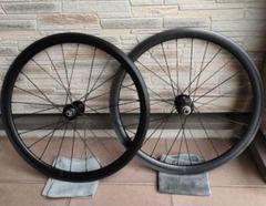 走行50km ★玉当たり調整済み★ ミニベロ 451 ホイール リム30mm美品 走行50km ☆玉当たり調整済み☆ ミニベロ 451 ホイール リム30mm
