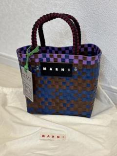 MARNI マルニ トートバッグ 紫x水色x赤 かごバッグ マルニ MARNI かごバッグ レディース トロピカリア ピンク