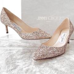 極美品 JIMMY CHOO ジミーチュウ パンプス ROMY60 37.5 JIMMY CHOO Jimmy Choo ジミーチュウ パンプス ROMY 60 ARG BRE
