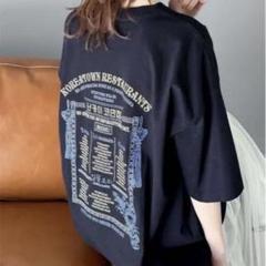 Javaバックプリント Tシャツ M