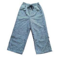 ✨美品✨ any SiS 葉柄パンツ ホワイト ブラック 裏地付き