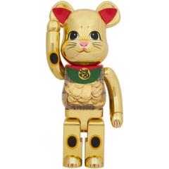 BE@RBRICK 招き猫 小判 開運 弍 金メッキ 1000％のサムネイル