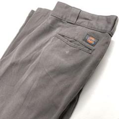 Dickies W36L30 ワークパンツ グレー メンズL