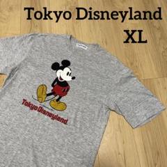 【Tokyo Disneyland】ディズニーヴィンテージ　ミッキーカウチン ミッキーTシャツ 東京ディズニーランド ビンテージ TOKYO XL
