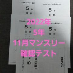 2025年最新】サピックス 5年 マンスリー 11月の人気アイテム