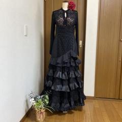 フラメンコ　ファルダ　※訳あり　新品　フラメンコ衣装　フラメンコスカート 楽天市場】完売中5 フラメンコ スカート パープル sfr29-r(561fe