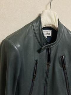 魅力の Margiela/マルジェラ/ハの字レザーライダース/25 Maison - ライダースジャケット