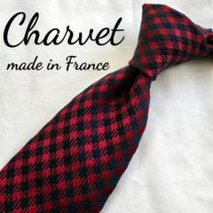 【新品未使用】Charvet シャルべ ネクタイ レッド系 新品 シャルベ charvet シルク ネクタイ フランス製 三越 - メルカリ