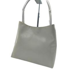 PRADA プラダ プラハンドル ハンドバッグ トートバッグ パテント系 白