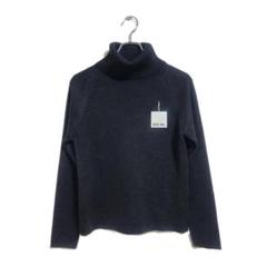 新品タグ付き ニット ブラック 長袖 M ラメ タートルネック 上品 秋冬