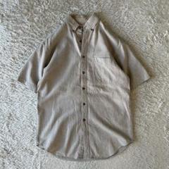 エルエルビーン 80s リネンコットン シャツ M ベージュ