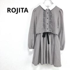 ◇ロジータ【F】ワンピース　セットアップ風　長袖　襟　リボン　フリル　コスプレ