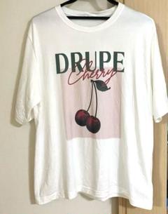 ◆ FRAY I.D フレイアイディー フルーツプリントTシャツ RED