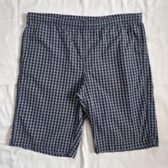 レア00s極太 OLD NIKE ネイビーカラーデニムバギーハーフパンツ Y2K 00s BOXGEAR デニム バギーパンツ ハーフ B boy 刺繍 極太
