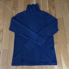 BLUE BLUE JAPAN タートルネックロンT ネイビー