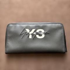 Y-3 ワイスリー ヨウジヤマモト ラウンドジップ 長財布 黒 メンズ 革 希少 Y-3 ワイスリー ヨウジヤマモト ラウンドジップ 長財布 黒