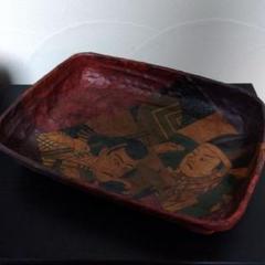一閑張り　カゴ　ざる　小物入れ