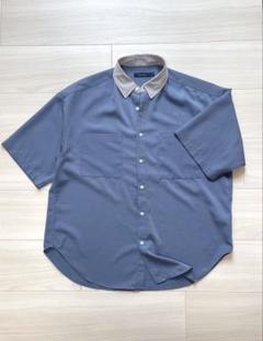美品 くすみブルー Mサイズ ボーリングシャツ アロハ ドライフィットのサムネイル