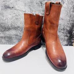 極美品！ リーガル REGAL ペコスブーツ 665R シュリンクレザー シボ革 極美品！ リーガル REGAL ペコスブーツ 665R シュリンクレザー