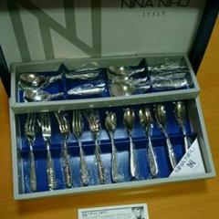極美品 イタリア人 スプーン フォーク カトラリー 日本製 ステンレス