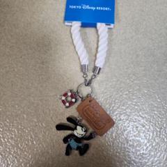 【タグ付き未使用】ディズニー オズワルド マフラー ストラップ チェーン タグ付き未使用】ディズニー オズワルド マフラー ストラップ