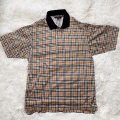 【極美品】バーバリーゴルフ　ポロシャツ　ノバチェック　ホースロゴ　黒　LLサイズ ❤︎ BURBERRY GOLF バーバリーゴルフ ポロシャツ 黒 ノバ