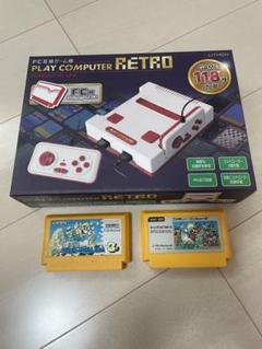 Play Computer RETRO ファミコン互換機　　人気カセット付き‼️