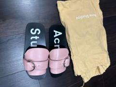 極美品　Acne Studios レザー サンダル 専用！美品☆ Acne Studios オープントゥレザーサンダル
