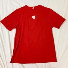 Apple ポロシャツ 赤 スタッフ 非売品 tシャツ 企業 ロゴ
