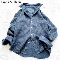 美品✨フランクアンドアイリーン リネン 麻 バリー スキッパーシャツ 水色 M Frank&Eileen (フランク&アイリーン) Add. 宮崎