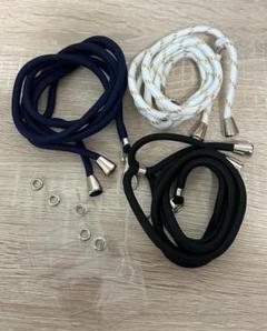 ★スマホストラップ ネックストラップ　ストラップ3本入り+タグパッチ5枚入り