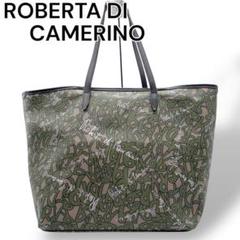 【極美品】ROBERTA DI CAMERINO トートバッグ 総柄 PVC