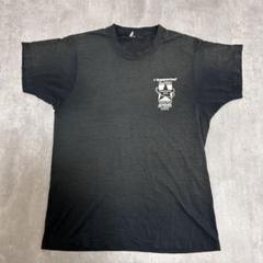 Y324【USA製】【80s】イベントTシャツ 1989 AAラウンドアップ 黒