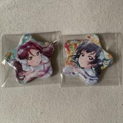 ラブライブ！ お台場 THEキャラカフェ ハート缶バッジ Aqours