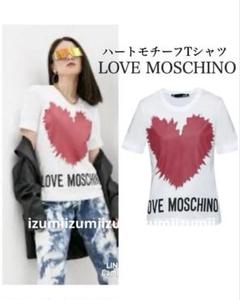 【日本未入荷】Love Moschino♡ハート ロゴ プリント Tシャツ♪ モスキーノ ハートTシャツ - メルカリ