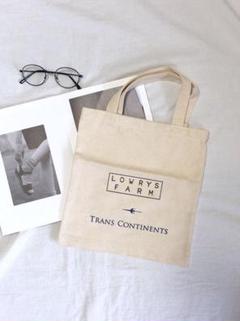 未使用*LOWRYS FARM 生成り シンプル トートバッグ 非売品