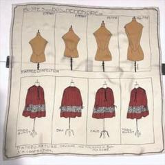 ♦︎美品♦︎ manipuri マニプリ　シルク　スカーフ　トルソー柄 ♦︎美品♦︎ manipuri マニプリ シルク スカーフ トルソー柄