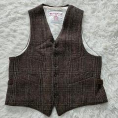 ◎美品 BEAMS PLUS ビームスプラス ハリスツイード ベスト チェック BEAMS PLUS（ビームス プラス）Waistcoat Flannel（トップス
