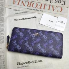 ✯新品✯ COACH コーチ 長財布 シグネチャー ホース&キャリッジ