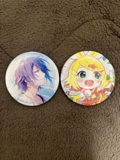 プロセカ　グリッター缶バッジ　神代類　鏡音リン　ワンダショ