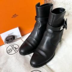 美品！希少なエトープ エルメス ケリー ブーツ 37.5 1001 美品！希少なエトープ エルメス ケリー ブーツ 37.5 1001 - メルカリ