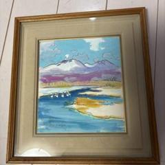 遠藤ミマン 「三角点（黄）」 油絵・油彩画 絵画 遠藤ミマン 『三角点（黄）』 油彩画 - 北海道画廊
