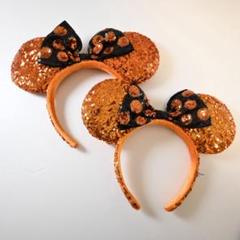 ディズニー　ミニー　カチューシャ2個セット　スパンコール