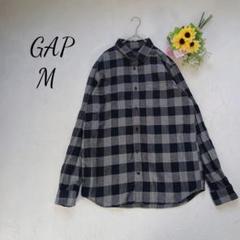 【ギャップGAP】長袖シャツ　チェック　コットン100% 起毛素材　秋冬　M