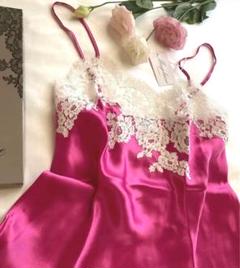 ♡スペシャル♡最高級シルク100%フランスビビットピンクの美しい