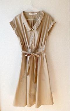 Ray BEAMS ワイドオープンカラーシャツワンピース