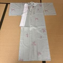 【未使用品】淡青緑・葉模様の訪問着/しつけ付き未使用品・上品な光沢感あり